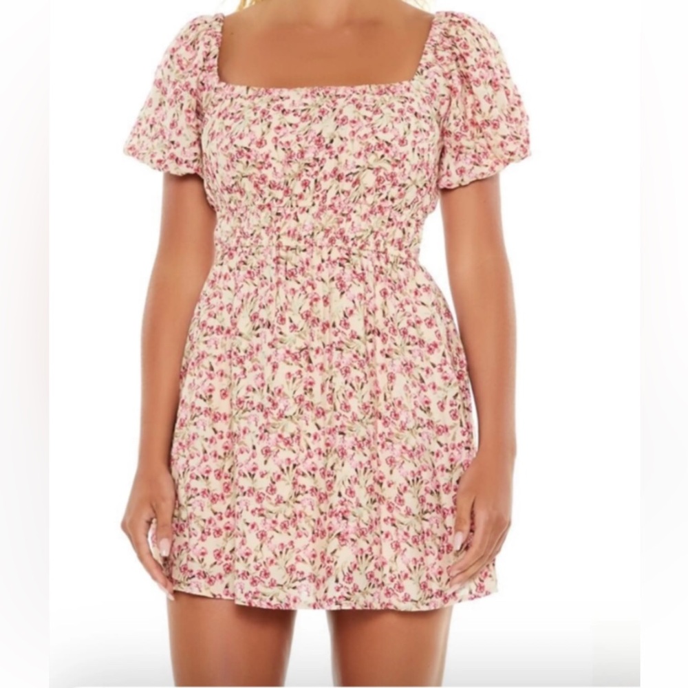 Forever 21 Floral Print Mini Dress. Small. Like new.
